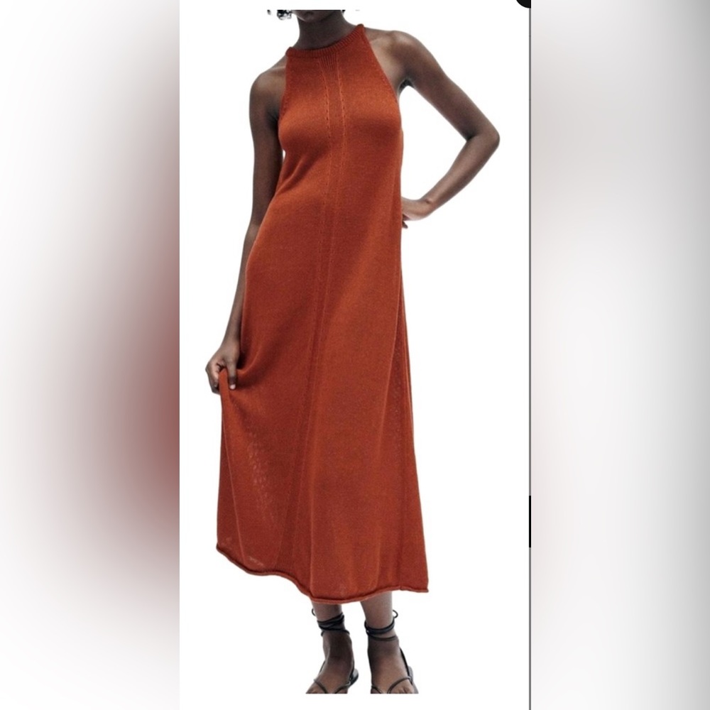 Russet color Maxi Dress